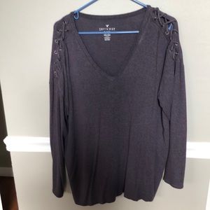 American Eagle Lightweight Purple Sweater
